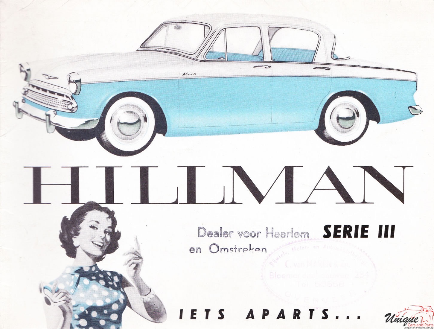 1958 Hillman Minx (Netherlands) Brochure Page 3